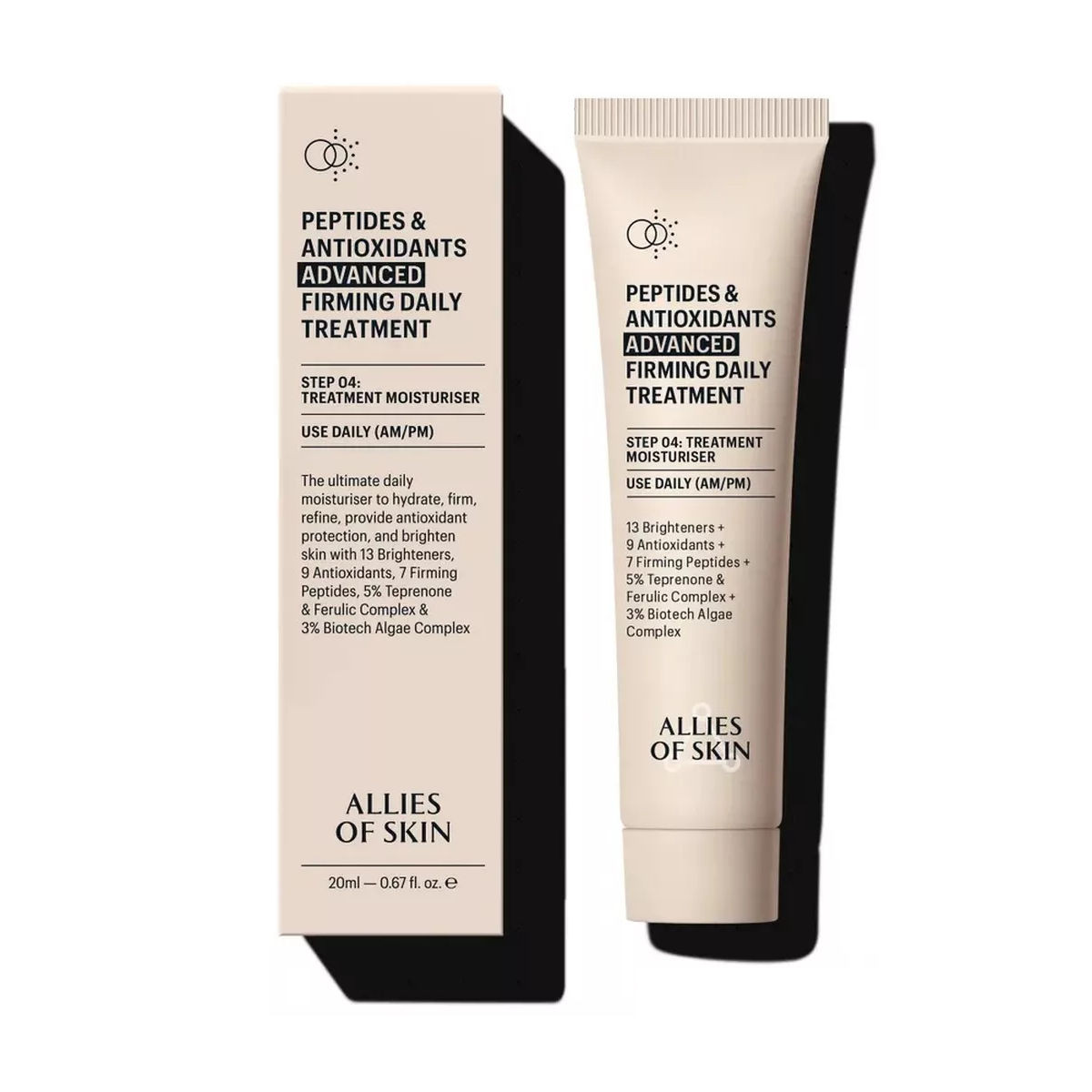 Пептидный крем-маска против морщин Allies Of Skin Peptides&amp;Antioxidants Advanced Firming Daily Treatment, 20 мл